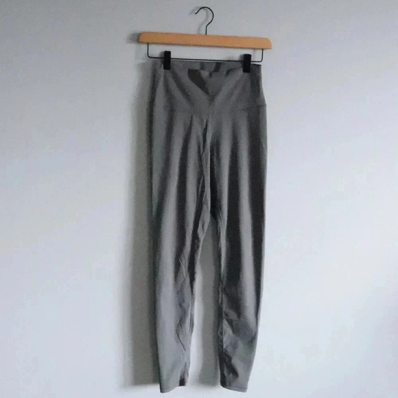 Sunzel Women's XS Grey Stretch Activewear Casual High Rise Pocket Leggings | 37" - Picture 2 of 10